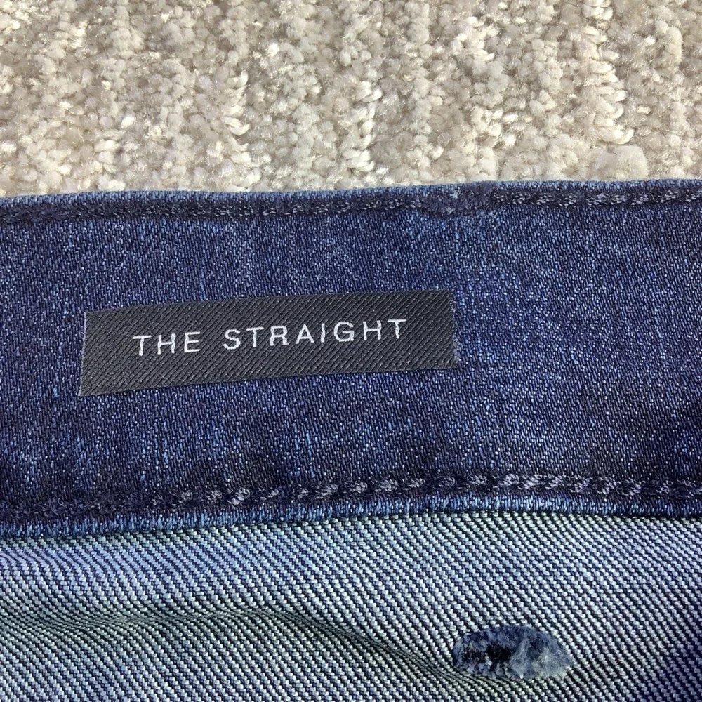 7 For All Mankind Mens The Straight Airweft Denim Jeans Proper Blue 36 x 34 NWT